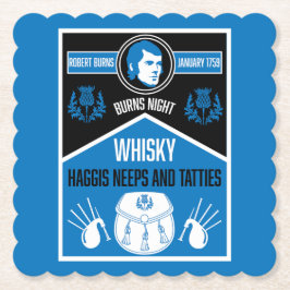 スコティッシュバーンズナイト ペーパーコースター