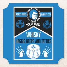 スコティッシュバーンズナイト ペーパーコースター