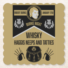 スコティッシュバーンズナイト ペーパーコースター
