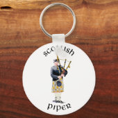 スコティッシュパイパー – Tan Kilt キーホルダー (正面)