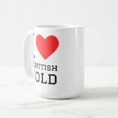 スコティッシュフォールドが好き コーヒーマグカップ (正面左)