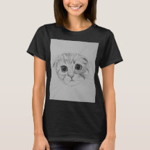 スコティッシュフォールドの子猫Tシャツ