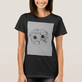スコティッシュフォールドの子猫Tシャツ Tシャツ