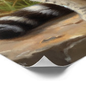 スコティッシュフォールドキャットアートプリントポスター ポスター (角)