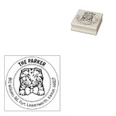 スコティッシュフォールドキャットファミリー差出人住所 ラバースタンプ (押印)