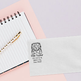 スコティッシュフォールドキャット差出人住所ペット ラバースタンプ