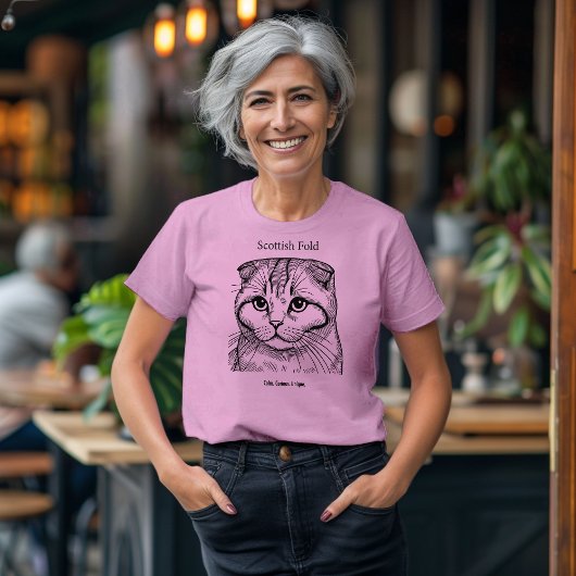スコティッシュフォールドポートレート Tシャツ