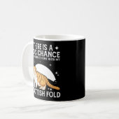 スコティッシュフォールド猫を飼っている コーヒーマグカップ (正面左)