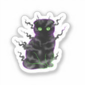 スコティッシュフォールド猫ハロウィン シール (正面)