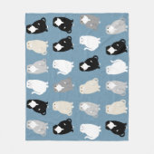 スコティッシュフォールド猫フリースブランケット フリースブランケット (正面)