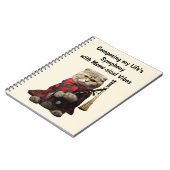 スコティッシュフォールド猫(バグパイプ入り) ノートブック (左側)