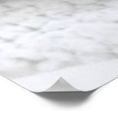 スコティッシュフォールド猫（銀色） ポスター (角)