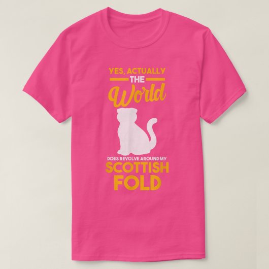 スコティッシュフォールド Tシャツ (デザイン正面)