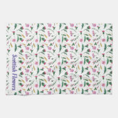 スコティッシュフラワーティータオル キッチンタオル (横)