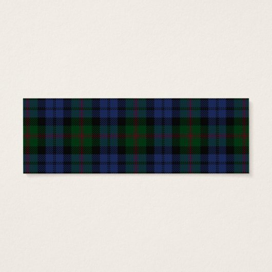 スコティッシュプレイドベアードタータンチェック結婚式の引き出物ラベル (裏面)