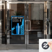 スコティッシュボビー・バーンズ・ウイスキー・カクテル ウィンドウサイン (オフィスドア)