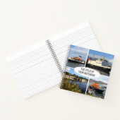 スコティッシュボートと景色の4つの写真 ノートブック (内部)