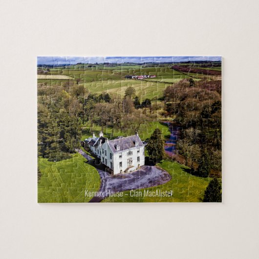 スコティッシュマカリスタークランのケノックスハウスエアリー ジグソーパズル (横)