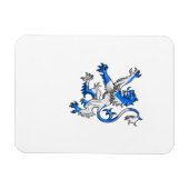 スコティッシュライオン、セントアンドリューの色 マグネット (横)