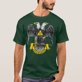 スコティッシュライトイーグル32度フリーメーソンギフト Tシャツ