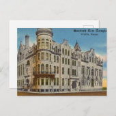 スコティッシュライトテンプルウィチタ，カンザス州 ポストカード (正面/裏面)