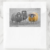 スコティッシュラムズ 長方形シール (バッグ)