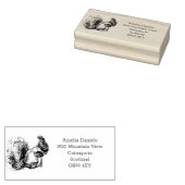 スコティッシュリス住所セルフインキングのゴムスタンプ ラバースタンプ (押印)