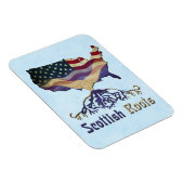 スコティッシュルーツ、アメリカ地図フレクシマグネット マグネット (右側)