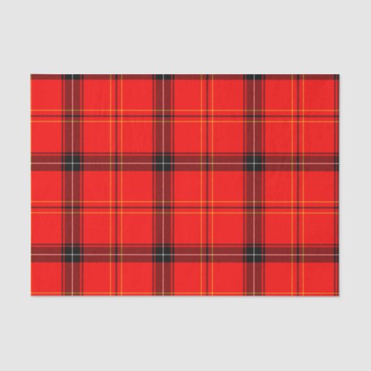スコティッシュレッドタータンチェック 薄葉紙 (正面)