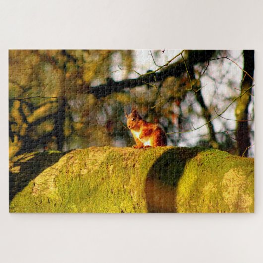 スコティッシュレッドリス ジグソーパズル (横)