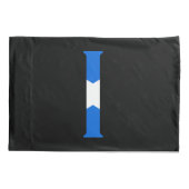 スコティッシュ国旗pccntの上にモノグラム 枕カバー (裏面)