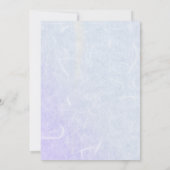 スコティッシュ結婚シスルフローラのリハーサル 招待状 (裏面)