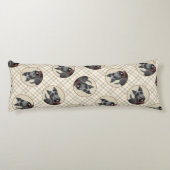 スコティッシュ絵を描・テリアのブラックオリジナルドッグアート ボディピロー (裏面)