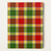 スコティッシュ藩ギブソンタータンチェックプレイド プランナー手帳 (裏面)