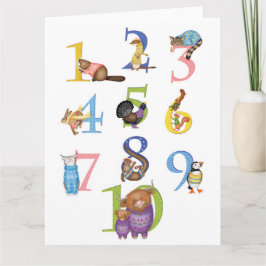 スコティッシュ10匹の動物の空白のカード カード