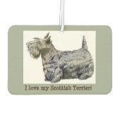 スコティッシュ・テリアが大好き!カーエアコン カーエアーフレッシュナー (裏面)