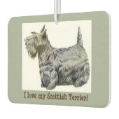 スコティッシュ・テリアが大好き!カーエアコン カーエアーフレッシュナー (左)