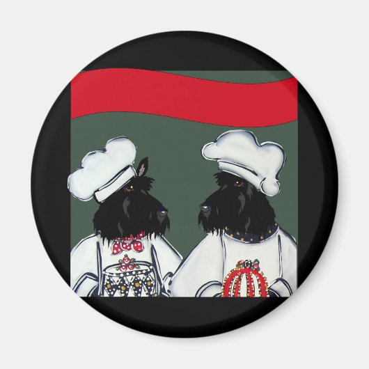 スコティッシュ·テリアーズ マグネット (正面)