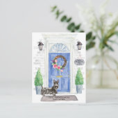 スコティッシュ・テリア引っ越し案内はがき ポストカード (スタンド正面)