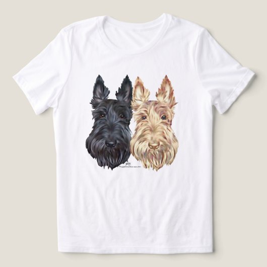 スコティッシュ・テリア トライブレンドTシャツ (デザイン正面)
