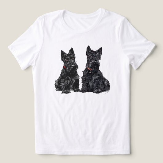 スコティッシュ・テリア トライブレンドTシャツ (デザイン正面)