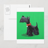 スコティッシュ・テリア ポストカード (正面/裏面)