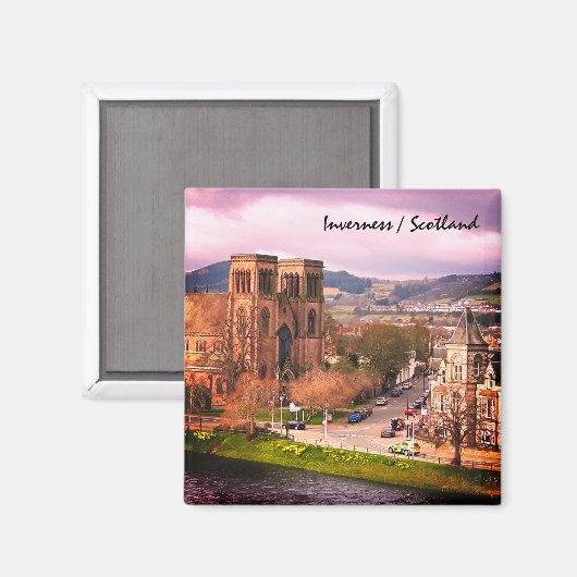 スコティッシュ・ハイランズのインヴァネスの首都 マグネット (正面/裏面)