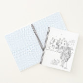 スコティッシュ・ハイランダーとスコッチ・テリアのスパイラル・ノートブック ノートブック (内部)