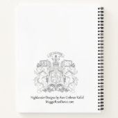 スコティッシュ・ハイランダーとスコッチ・テリアのスパイラル・ノートブック ノートブック (裏面)