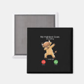 スコティッシュ・ハイランド・カウズが呼び出す マグネット (正面/裏面)