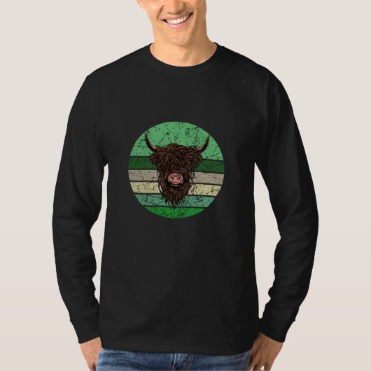 スコティッシュ・ハイランド・カウ Tシャツ (正面)