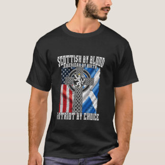 スコティッシュ・バイ・ブラッド・アメリカン・バイ・誕生・パトリオット・バイ・チョ Tシャツ