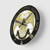 スコティッシュ・ライト ラウンド壁時計 (傾斜)