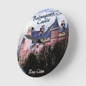 スコティッシュ・ロス藩のバラングオウン城の記念の杯 ラウンド壁時計 (傾斜)